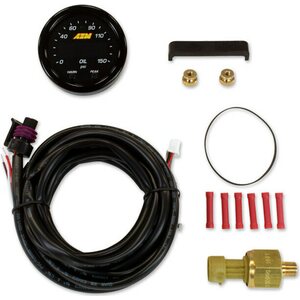 AEM - 30-0307 - X-Series Oil Pressure Gauge 0-150psi