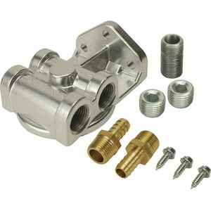 Derale - 15709 - Single Mount Oil Filter Mount Side Ports