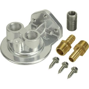 Derale - 15728 - Single Mount Oil Filter Mount Ports Up