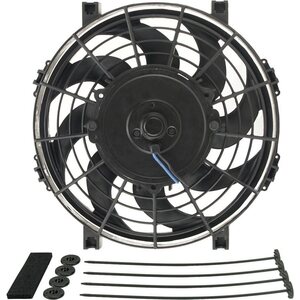 Derale - 16619 - 9in Tornado Electric Fan w/Standard  Mounting Kit