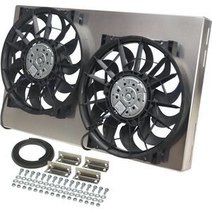 Derale - 16825 - Dual RAD Fan w/Alum Shroud Assembly