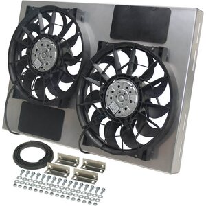 Derale - 16826 - Dual RAD Fan w/Alum Shroud Assembly