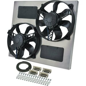 Derale - 16830 - Dual RAD Fan w/Alum Shroud Assembly