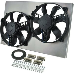 Derale - 16831 - Dual Rad Fan W/Alum Shroud Assembly