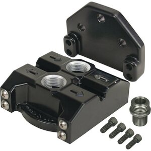 Derale - 35708 - Single Mount Oil Filter Mount Ports Up