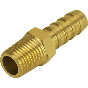 Derale - 98100 - Straight Hose Barb Fitti ng 1/4 NPT M x 3/8 Barb