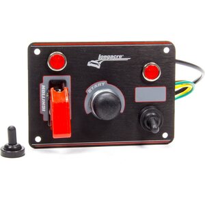 Longacre - 52-44866 - Ignition Panel Black w/ 1 Acc. and Pilot Light
