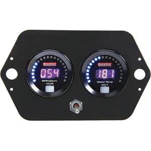 QuickCar - 67-2005 - Digital 2-Gauge Panel Open Wheel OP/WT w/Batt