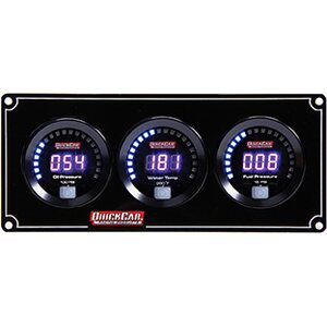 QuickCar - 67-3012 - Digital 3-Gauge Panel OP/WT/FP