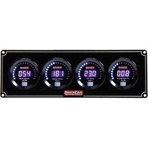 QuickCar - 67-4021 - Digital 4-Gauge Panel OP/WT/OT/FP