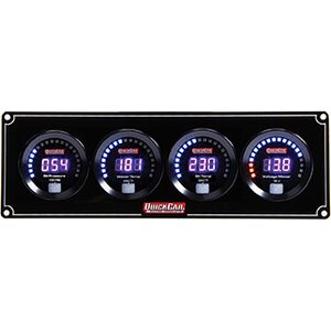 QuickCar - 67-4027 - Digital 4-Gauge Panel OP/WT/OT/Volts