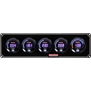 QuickCar - 67-5037 - Digital 5-Gauge Panel OP/WT/OT/FP/Volts