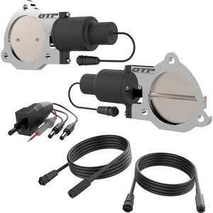 Quick Time Performance - QTEC70 - Dual 3.5in Electric Exha ust Cutout Valves