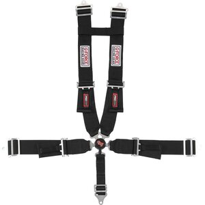 G-Force - 7030BK - 5pt Harness Set Black Camlock Pull-Down Lap