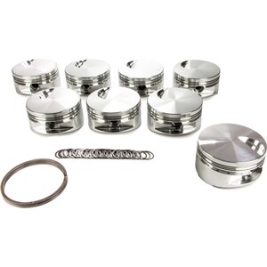 JE Pistons - 257965 - Bbc Flat Top Piston Set - 4.5