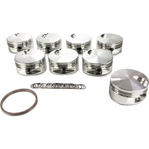 JE Pistons - 257984 - Bbc Flat Top Piston Set 4.500 Bore -3Cc