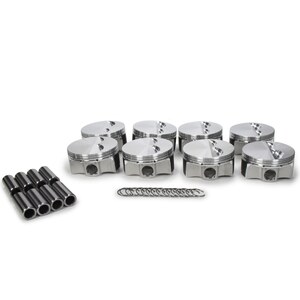 JE Pistons - 258028 - Sbc Flat Top Piston Set 4.030 Bore -5Cc