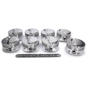 JE Pistons - 297814 - Bbc Domed Piston Set 4.500 Bore +25.3Cc