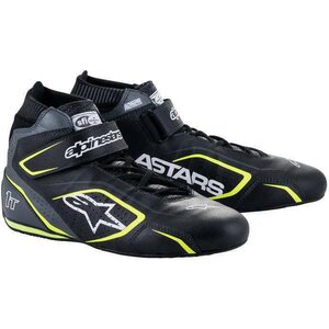 Alpinestars USA - 2710122-1055-10.5 - Shoe Tech-1T V3 Black / Flu Yellow Size 10.5