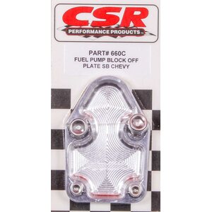 CSR Performance - 660C - SBC F/P Block-Off Plate - Clear