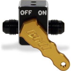 Diversified Machine - FRC-1000 - Aluminum Fuel Shut-Off Valve - Gold Handle