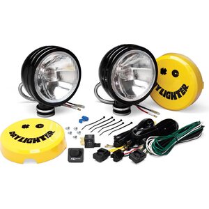 KC Lights - 234 - Daylighter 6in Spread B lack SS 100w Sys (pr)