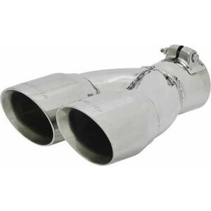 Flowmaster - 15307 - Exhaust Tip Logo Embossed  Polished