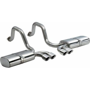 Corsa Performance - 14111 - 97-04 Corvette 5.7l Sprt Axle Back Exhaust System