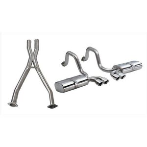 Corsa Performance - 14111CB - 2.5in Cat-Back  Dual Rea r Exit with Twin 3.5in P
