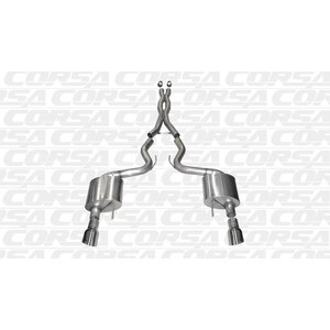 Corsa Performance - 14328 - 15- Mustang 5.0L Cat Back Exhaust System