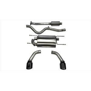 Corsa Performance - 14864BLK - Exhaust Cat-Back - 2.5In Dual Rear Exit