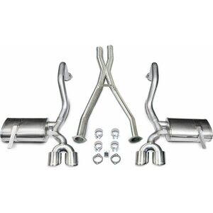 Corsa Performance - 14962 - Exhaust Cat-Back + X-Pip E - 2.5In Cat-Back + X-P