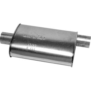 Dynomax - 17793 - Muffler - Super Turbo - 3 In Offset Inlet - 3 In Center Outlet - 16 X 5-1/2 X 11 In Oval - 23