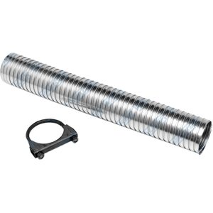 Dynomax - 36326 - Exhaust Flex Pipe - Clamp-On - Flexible - 2-1/2 in Inlet - 2-1/2 in Outlet - 18 - Steel