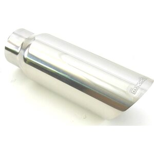 Dynomax - 36488 - Exhaust Tip - Clamp-On - 2-1/2 in Inlet - 4 in Round Outlet - 12