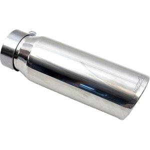 Dynomax - 36506 - Exhaust Tip - Clamp-On - 3 in Inlet - 4 in Round Outlet - 9