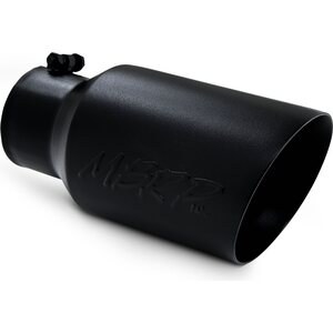 MBRP - T5072BLK - Tip 6In O.D. Dual Wall A Ngled 4In Inlet