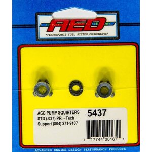 AED - 5437 - .037in Accelerator Pump Squirters