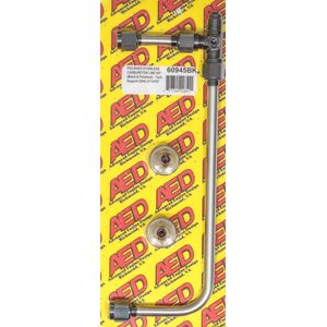 AED - 60945BK - Polished S/S 4150 Carb Fuel Line Kit