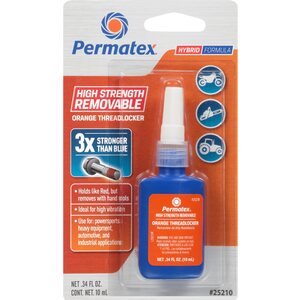 Permatex - 25210 - High Strength Removable Orange Threadlocker 10ml