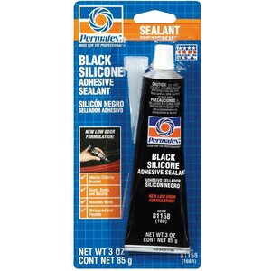 Permatex - 81158 - 3 Oz Black Silicone