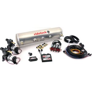 Ridetech - 30534100 - RidePro E5 5 Gallon Dual Compressor 1/4in Valves