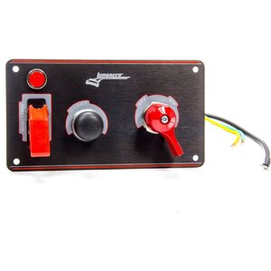 Longacre - 52-44871 - Ignition Panel Black w/Batt Disconnect