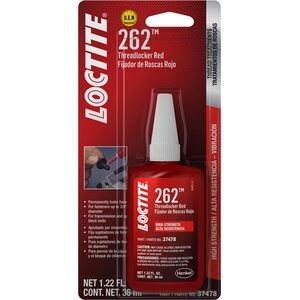 LOCTITE - 492141 - Threadlocker 262 Red 36ml/1.22oz