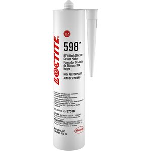 LOCTITE - 495074 - RTV 598 Black Silicone Cartridge 300ml/10.14oz