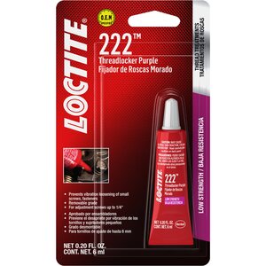 LOCTITE - 555339 - Threadlocker 222 Low Str ength Purple 6ml