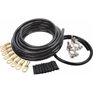 Allstar Performance - 76115 - Battery Cable Kit 4 Ga. 1 Battery All Black