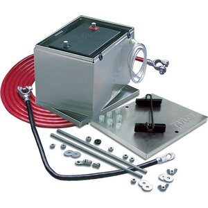 Taylor - 48103 - Battery Box Alum. NHRA w/1 Gauge Cable