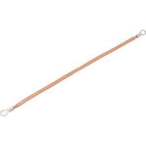 Allstar Performance - 76330-18 - Copper Ground Strap 18in w/ 3/8in Ring Terminals