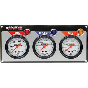 Allstar Performance - 80091 - 3 Gauge Panel ALL OP/WT/OT